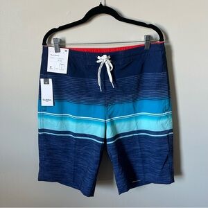 NWT Goodfellow & Co. Men's Striped Swim Trunks Board Shorts Size 32